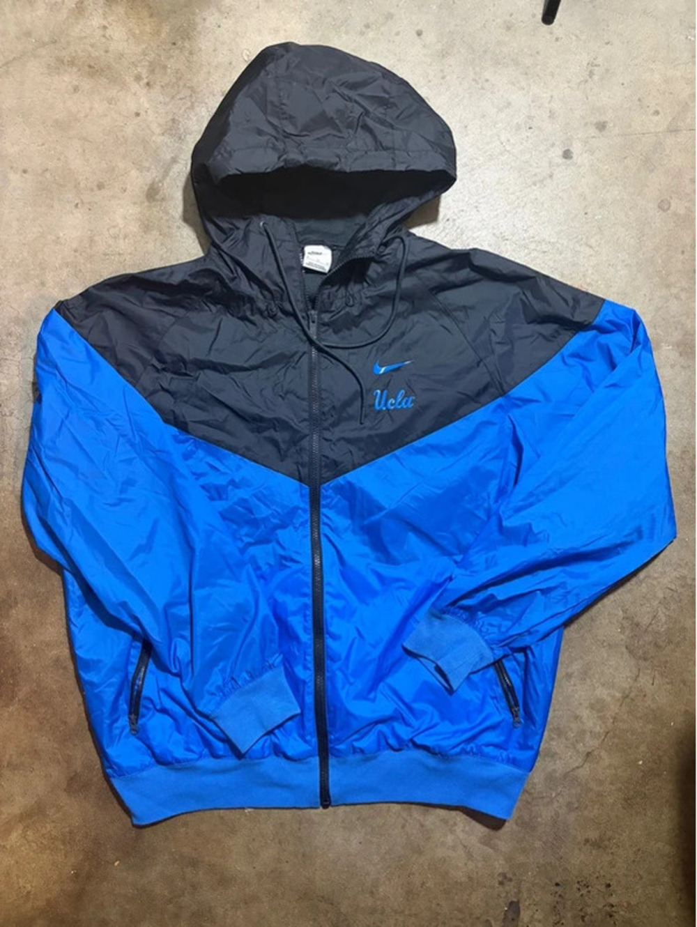 Nike UCLA Bruins blue and black windbreaker jacket